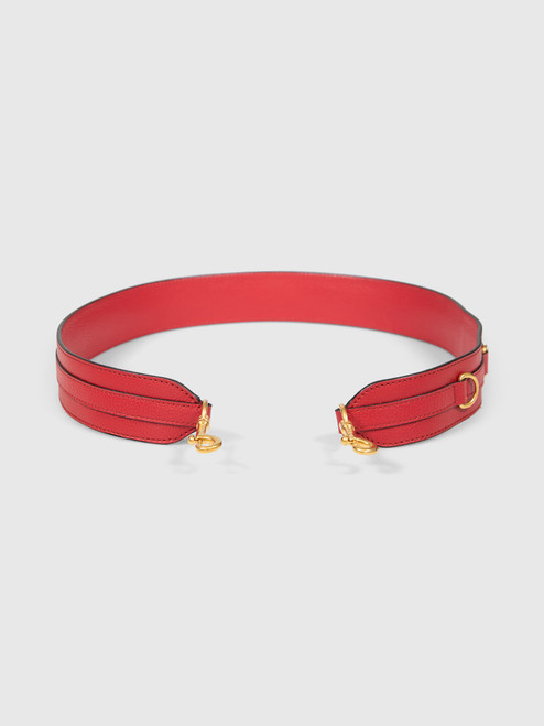 Mulberry Red Leather Bag Strap