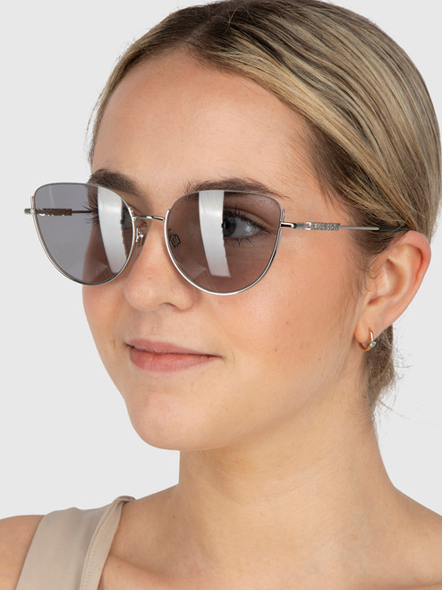 Burberry Silver Metal Harper Sunglasses