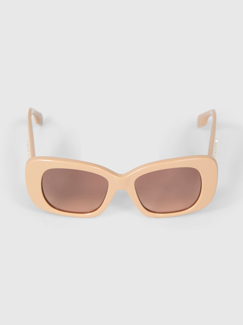 Burberry Brown Square Frame Gradient Sunglasses
