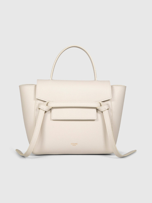 Céline Ecru Leather Nano Belt Bag