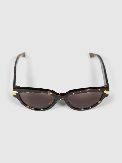 Bottega Veneta Brown Tortoiseshell Frame Sunglasses