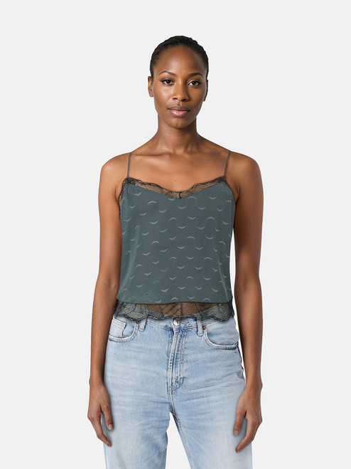 Zadig & Voltaire Nori Silk Claudy Jac Wings Tank Top Zadig & Voltaire Nori Silk Claudy Jac Wings Tank Top