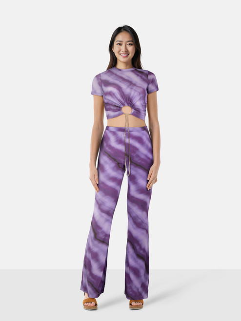 Cult Gaia Cult Gaia x Bratz Purple Tie Dye Top & Trouser Set Cult Gaia Cult Gaia x Bratz Purple Tie Dye Top & Trouser Set