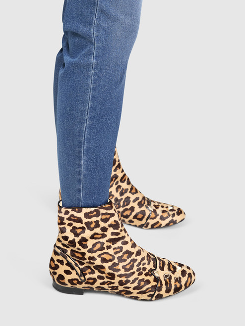 Charlotte Olympia Cat + Leopard Pony Calfskin Boots