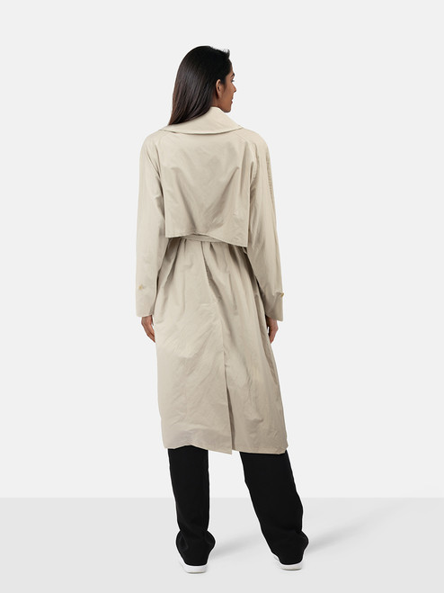 Acne Studios Beige Belted Long Length Trench Coat
