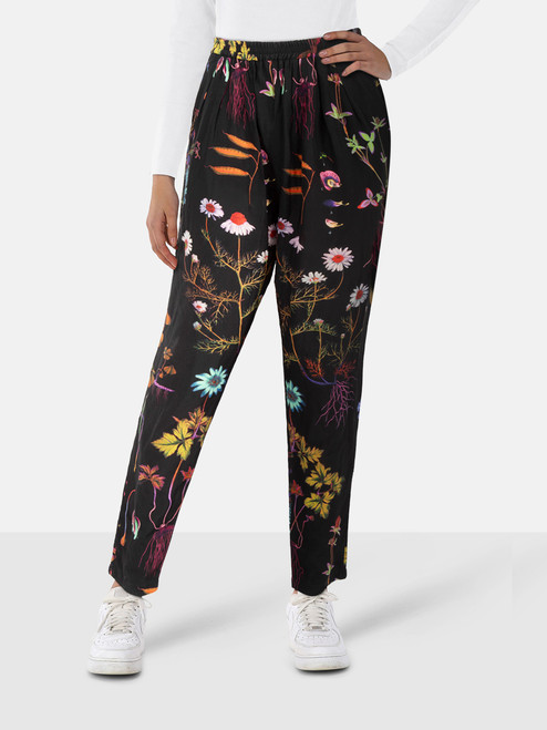 Stella McCartney Floral Silk Slim Trousers Stella McCartney Floral Silk Slim Trousers