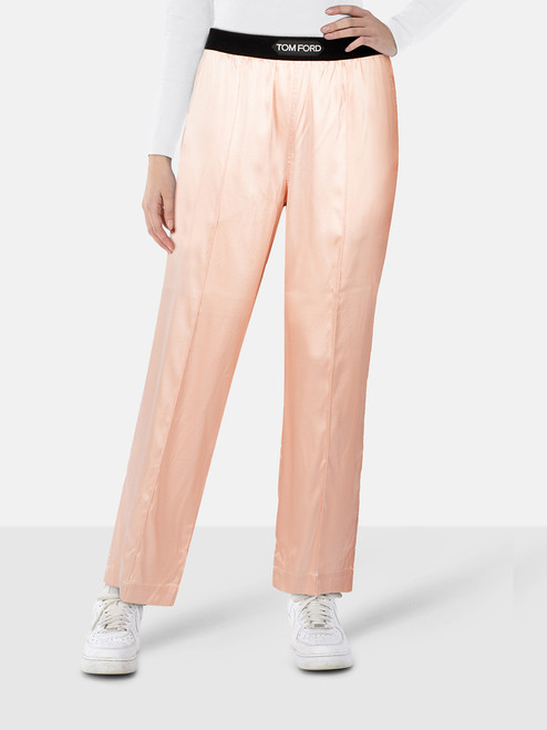Tom Ford Pink Logo Waistband Trousers Tom Ford Pink Logo Waistband Trousers
