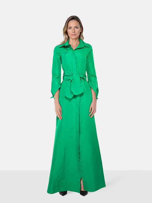 Carolina Herrera Green Belted Maxi Shirt Dress Carolina Herrera Green Belted Maxi Shirt Dress