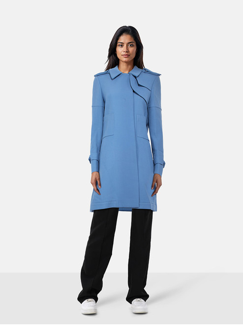 Pringle of Scotland Light Blue Long Coat Pringle of Scotland Light Blue Long Coat