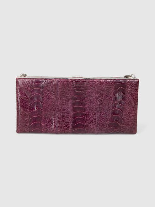 Christian Louboutin Purple Leather Embossed Clutch Christian Louboutin Purple Leather Embossed Clutch