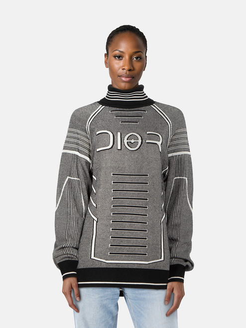 Dior Dior x Sorayama Technical Grey Logo Turtleneck Dior Dior x Sorayama Technical Grey Logo Turtleneck