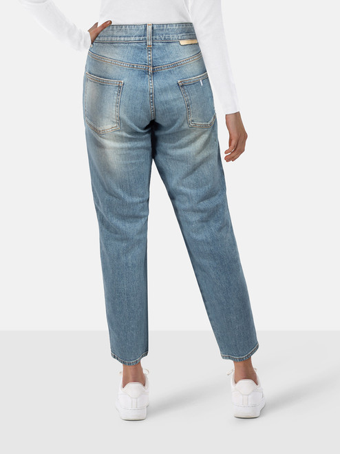 Stella McCartney Blue Distressed Straight Leg Jeans Stella McCartney Blue Distressed Straight Leg Jeans
