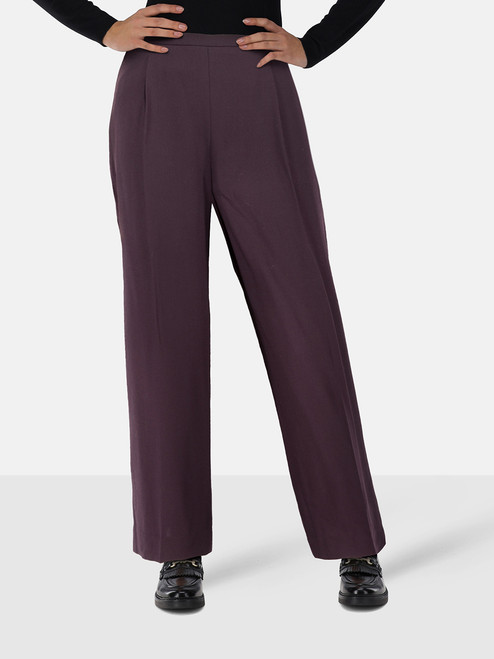 Max Mara Purple Wide Leg High Rise Trousers Max Mara Purple Wide Leg High Rise Trousers