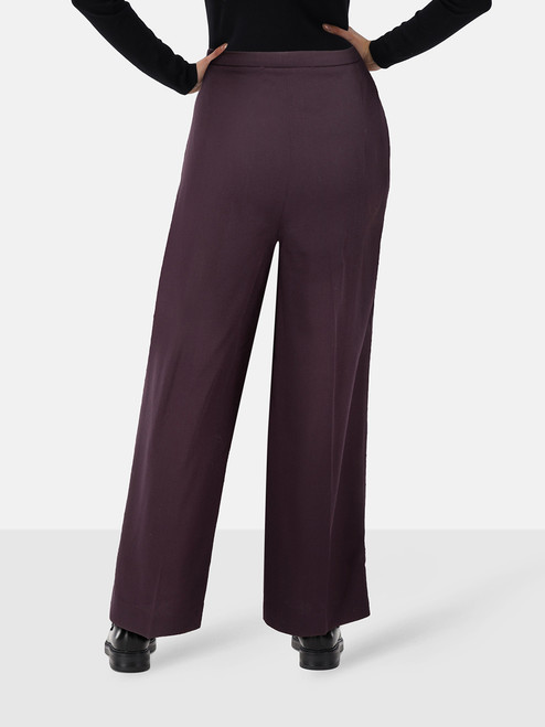 Max Mara Purple Wide Leg High Rise Trousers Max Mara Purple Wide Leg High Rise Trousers