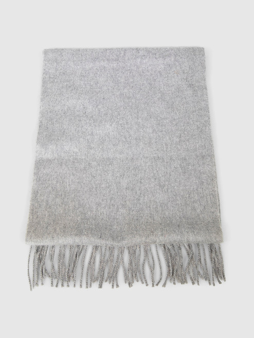 N. PEAL Grey Cashmere Fringe Scarf N. PEAL Grey Cashmere Fringe Scarf