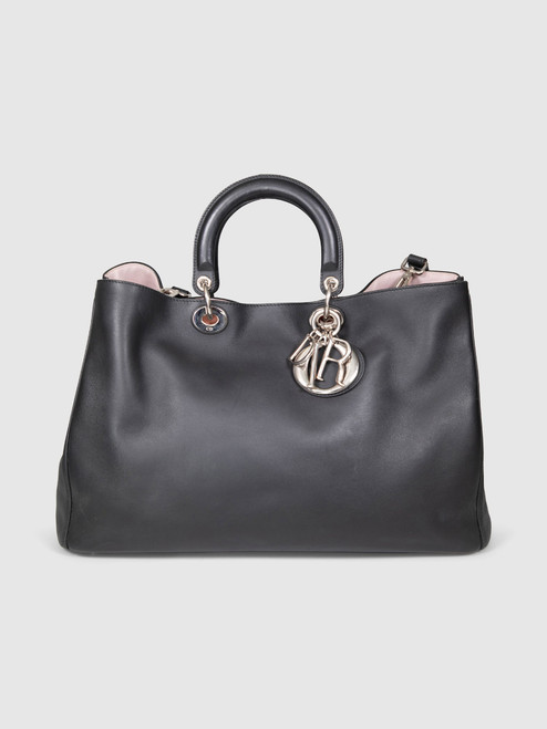 Dior 2011 Black Leather Medium Diorissimo Bag Dior 2011 Black Leather Medium Diorissimo Bag