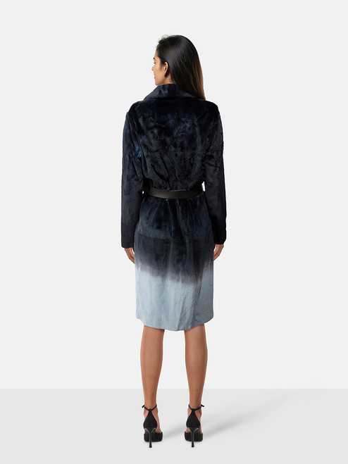 Tom Ford Gradient Single Breasted Long Belted Coat Tom Ford Gradient Single Breasted Long Belted Coat