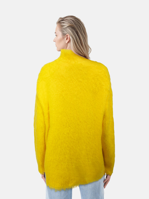 Etro Yellow Mohair Rowdy Turtleneck Jumper Etro Yellow Mohair Rowdy Turtleneck Jumper