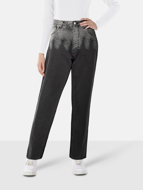 Etro Black Ombré Denim Jeans Etro Black Ombré Denim Jeans