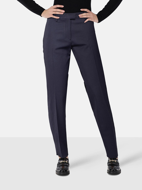 Etro Navy Slim Fit Mid Rise Trousers Etro Navy Slim Fit Mid Rise Trousers