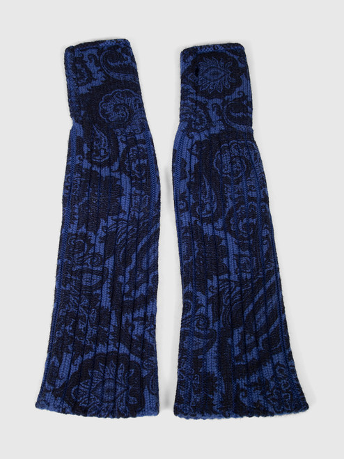 Etro Navy Abstract Pattern Sleeves Etro Navy Abstract Pattern Sleeves