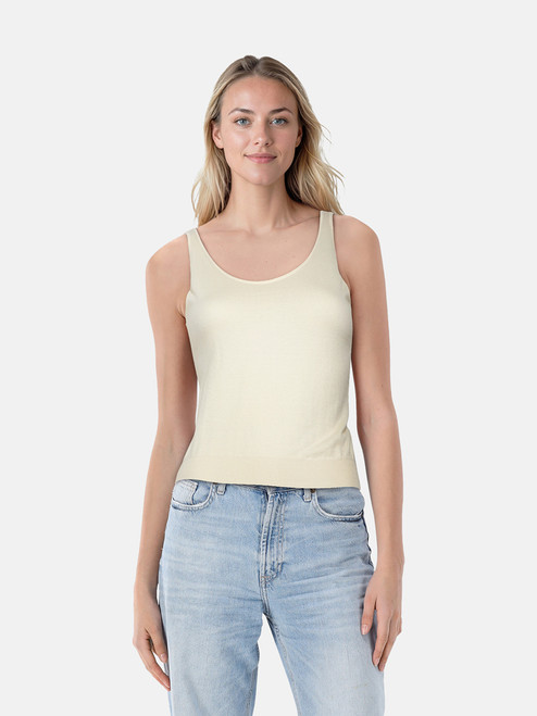 Ralph Lauren Ecru Cashmere Cardigan & Vest Top Ralph Lauren Ecru Cashmere Cardigan & Vest Top