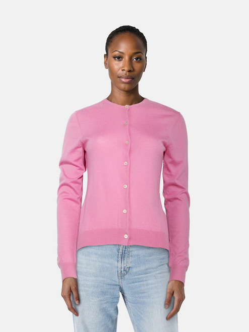 Ralph Lauren Pink Cashmere Button Up Cardigan Ralph Lauren Pink Cashmere Button Up Cardigan