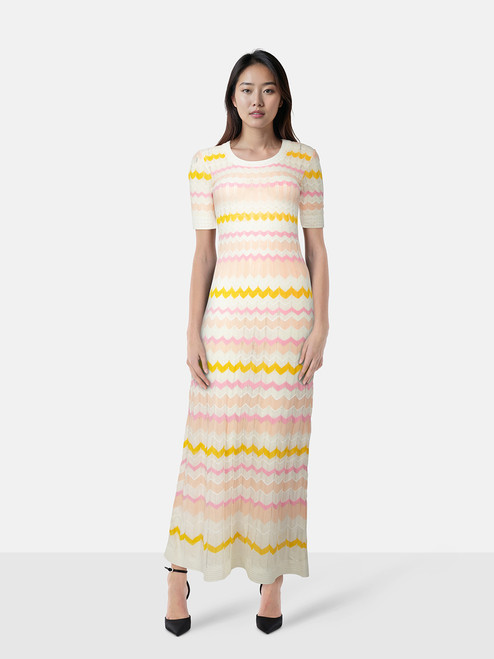 Missoni Chevron Pattern Open Knit Maxi Dress Missoni Chevron Pattern Open Knit Maxi Dress