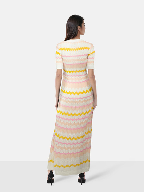 Missoni Chevron Pattern Open Knit Maxi Dress Missoni Chevron Pattern Open Knit Maxi Dress