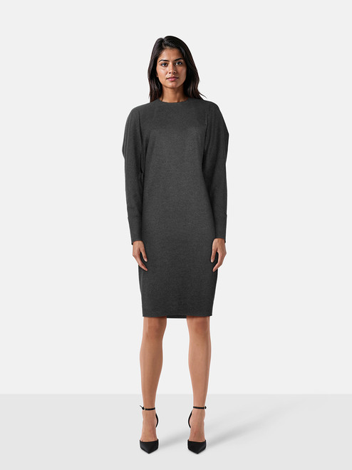 Lanvin Grey Wool Midi Dress Lanvin Grey Wool Midi Dress