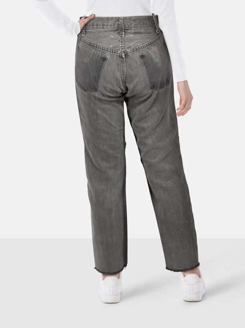 Maison Margiela Grey Straight Leg Denim Jeans Maison Margiela Grey Straight Leg Denim Jeans