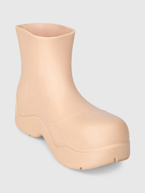 Bottega Veneta Beige Puddle Rubber Boots Bottega Veneta Beige Puddle Rubber Boots