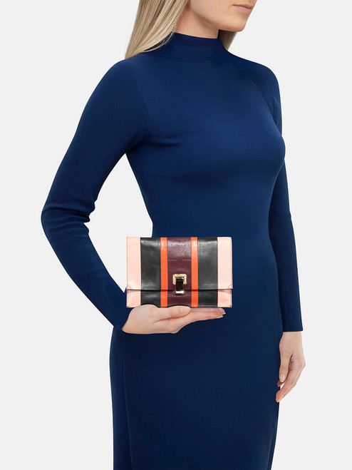 Proenza Schouler Striped Leather Clutch Proenza Schouler Striped Leather Clutch