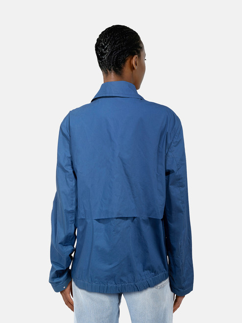 Bottega Veneta Blue Intrecciato Zip Jacket