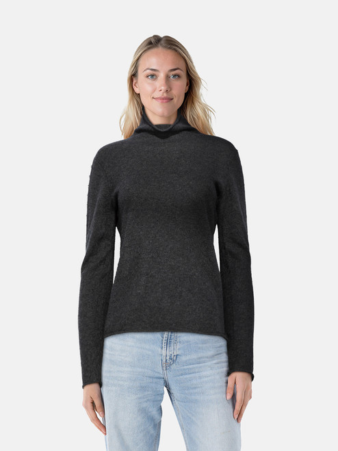 Zadig & Voltaire Grey Wool Studded Sleeve Jumper