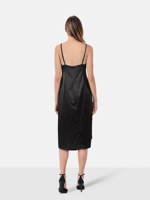 Jonathan Simkhai Night Night by Jonathan Simkhai Black Satin V Neck Slip Dress Jonathan Simkhai Night Night by Jonathan Simkhai Black Satin V Neck Slip Dress