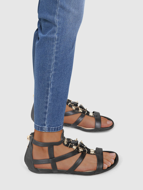 Jimmy Choo Leather Crystal Gladiator Sandals Jimmy Choo Leather Crystal Gladiator Sandals