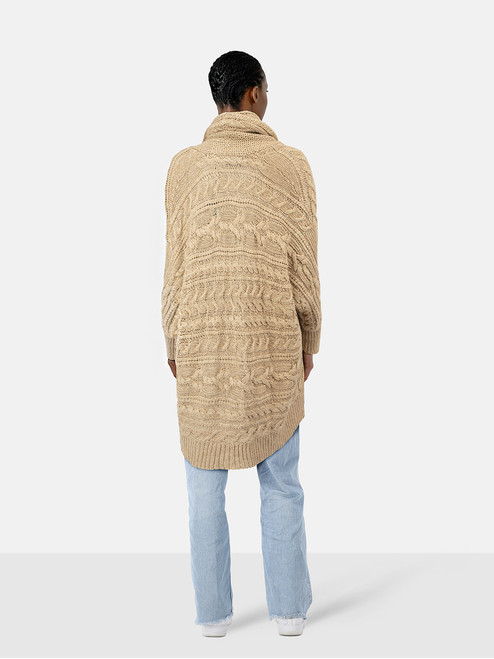 Ralph Lauren Beige Knit Mid Length Cardigan Ralph Lauren Beige Knit Mid Length Cardigan