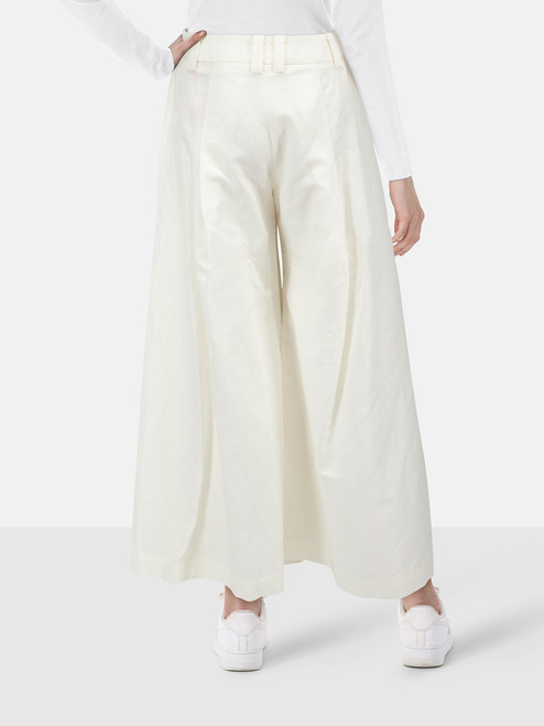 Cult Gaia White Maia Wide Leg Trousers Cult Gaia White Maia Wide Leg Trousers
