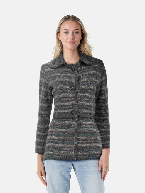Missoni Grey Wool Stripe Jacket Missoni Grey Wool Stripe Jacket