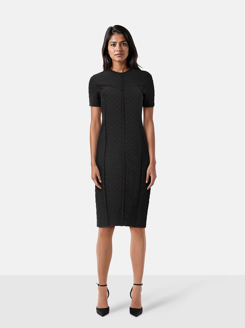 Nina Ricci Black Knee Length Short Sleeve Dress Nina Ricci Black Knee Length Short Sleeve Dress