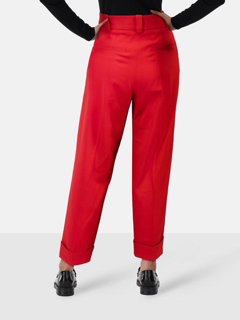 Proenza Schouler Red Wool Tapered Trousers Proenza Schouler Red Wool Tapered Trousers