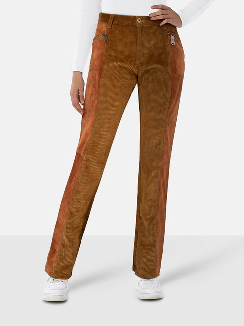 Dolce & Gabbana Brown Corduroy & Suede Trousers