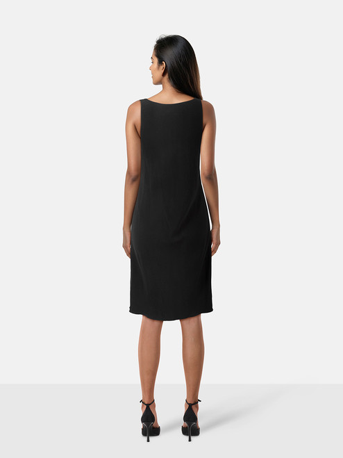 Céline Black Midi Length Sleeveless Dress