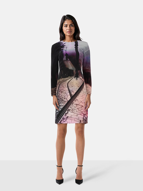 Mary Katrantzou Scenery Print Silk Dress Mary Katrantzou Scenery Print Silk Dress