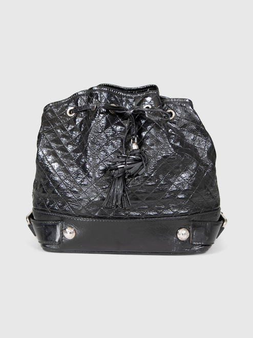Dolce & Gabbana Black Quilted Patent Shoulder Bag Dolce & Gabbana Black Quilted Patent Shoulder Bag