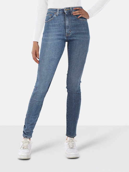 Saint Laurent Blue Skinny Fit High Rise Jeans