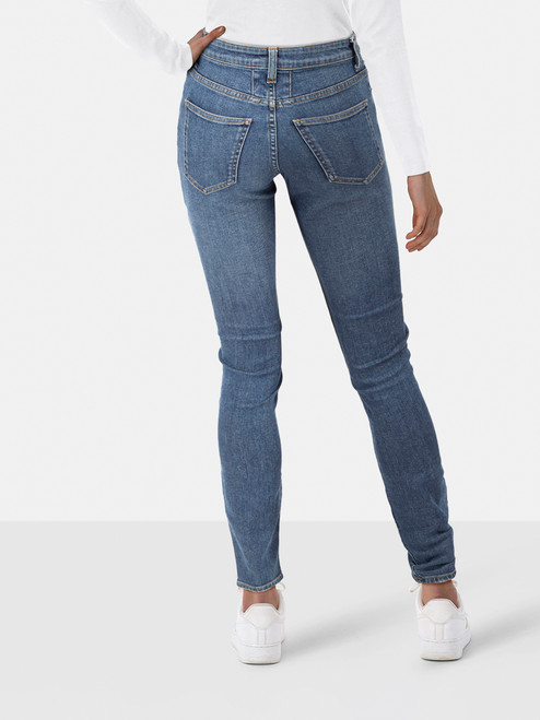 Saint Laurent Blue Skinny Fit High Rise Jeans