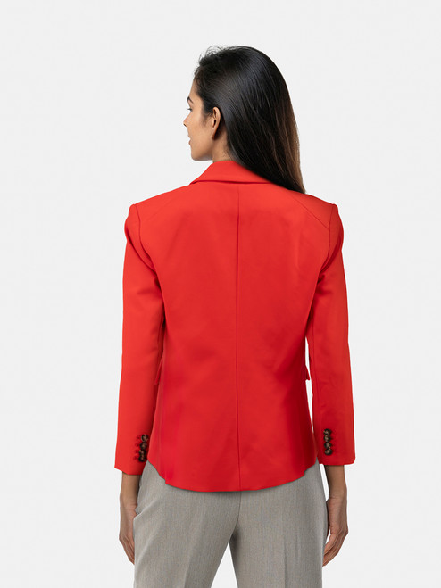Veronica Beard Red Single Breast Blazer Veronica Beard Red Single Breast Blazer