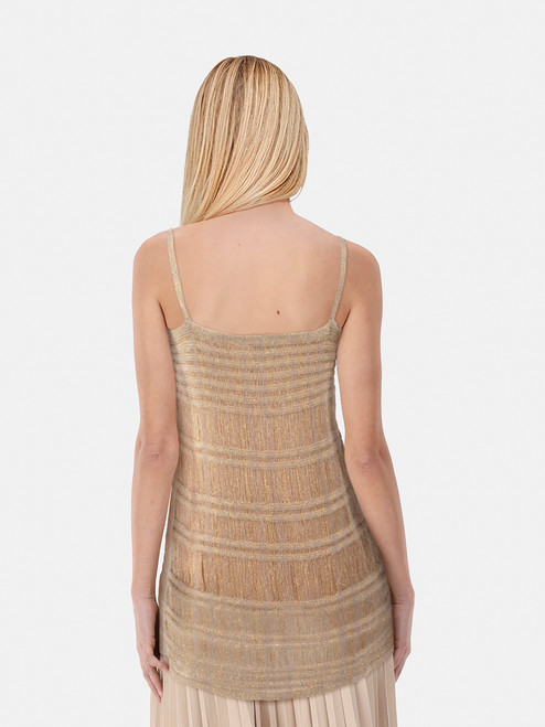 Missoni Beige & Gold Tank Top Missoni Beige & Gold Tank Top
